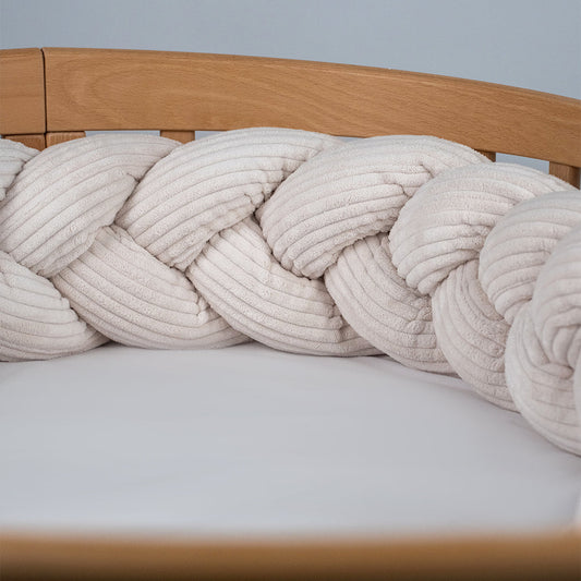 Bettschlange geflochten Cord – Kuschelige & robuste Bettumrandung