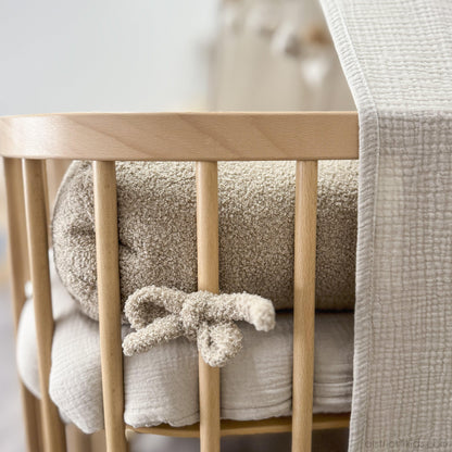 Bettschlange einsträngig Teddystoff Boucle – Schutz & Vielseitig