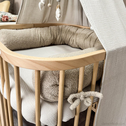 Bettschlange einsträngig Teddystoff Boucle – Schutz & Vielseitig