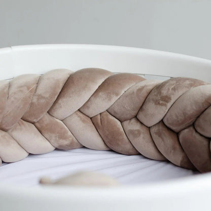 Bettschlange XXL Velours – Fischgräte, Premium-Schutz
