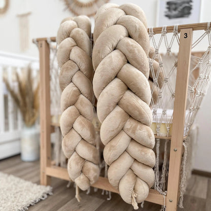 Bettschlange XXL Velours – Fischgräte, Premium-Schutz