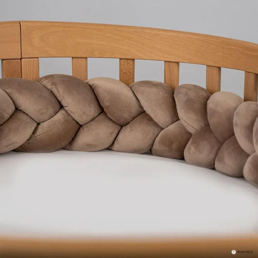 Bed snake braided velour – bed border for protection, security &amp; comfort