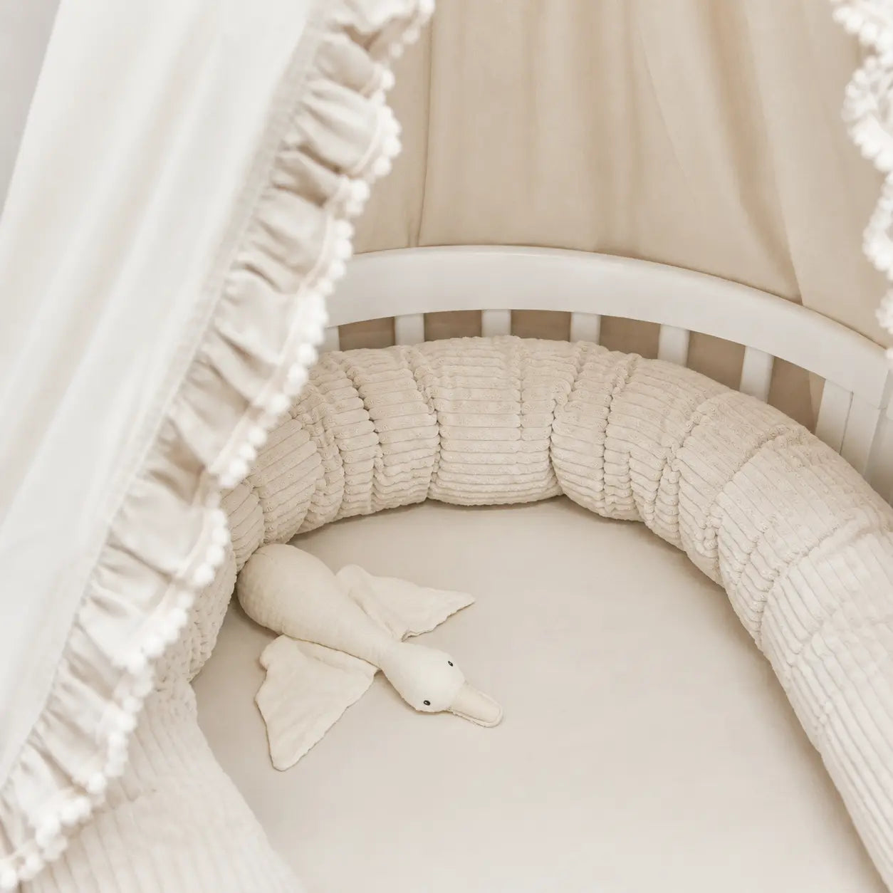 Bettschlange einsträngig Cord – Schutz & Komfort für Babybett