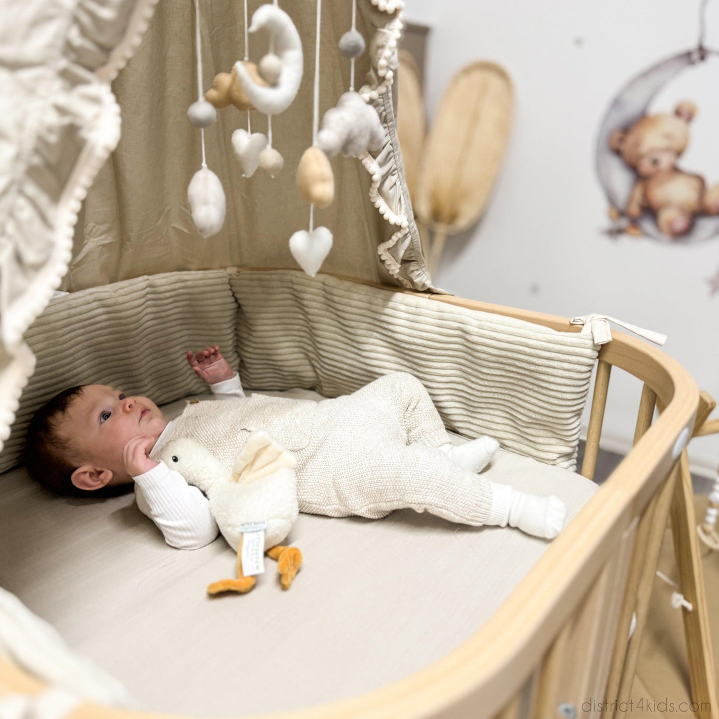 Bettumrandung Cord – Moderne & kuschelige Umrandung für Babybett & Beistellbett
