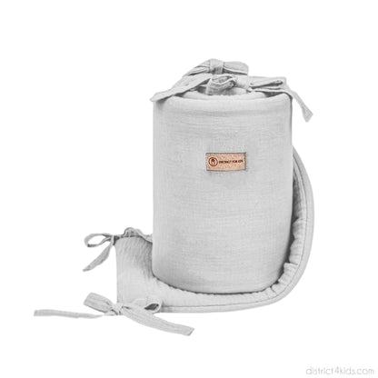 Bettumrandung Musselin für Babybett & Beistellbett – Weich, Sicher & Handgefertigt