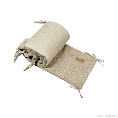 Bettumrandung Teddy Bouclé – Weiche Premium Umrandung für Baby- & Beistellbetten