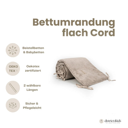 Bettumrandung Cord – modern & kuschelig