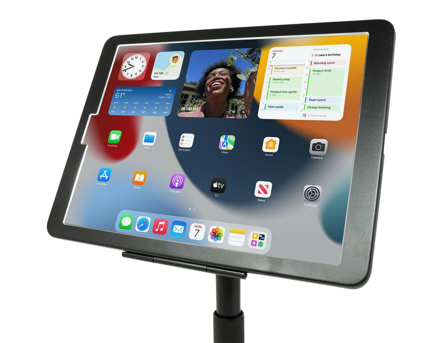 SYSTEM-S table stand 360° lockable holder for iPad Pro 12.9" 2018 2020 2021