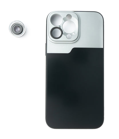 SYSTEM-S Macro Lens 30x Microscope Filter with Case in Black for iPhone 13 Pro Max