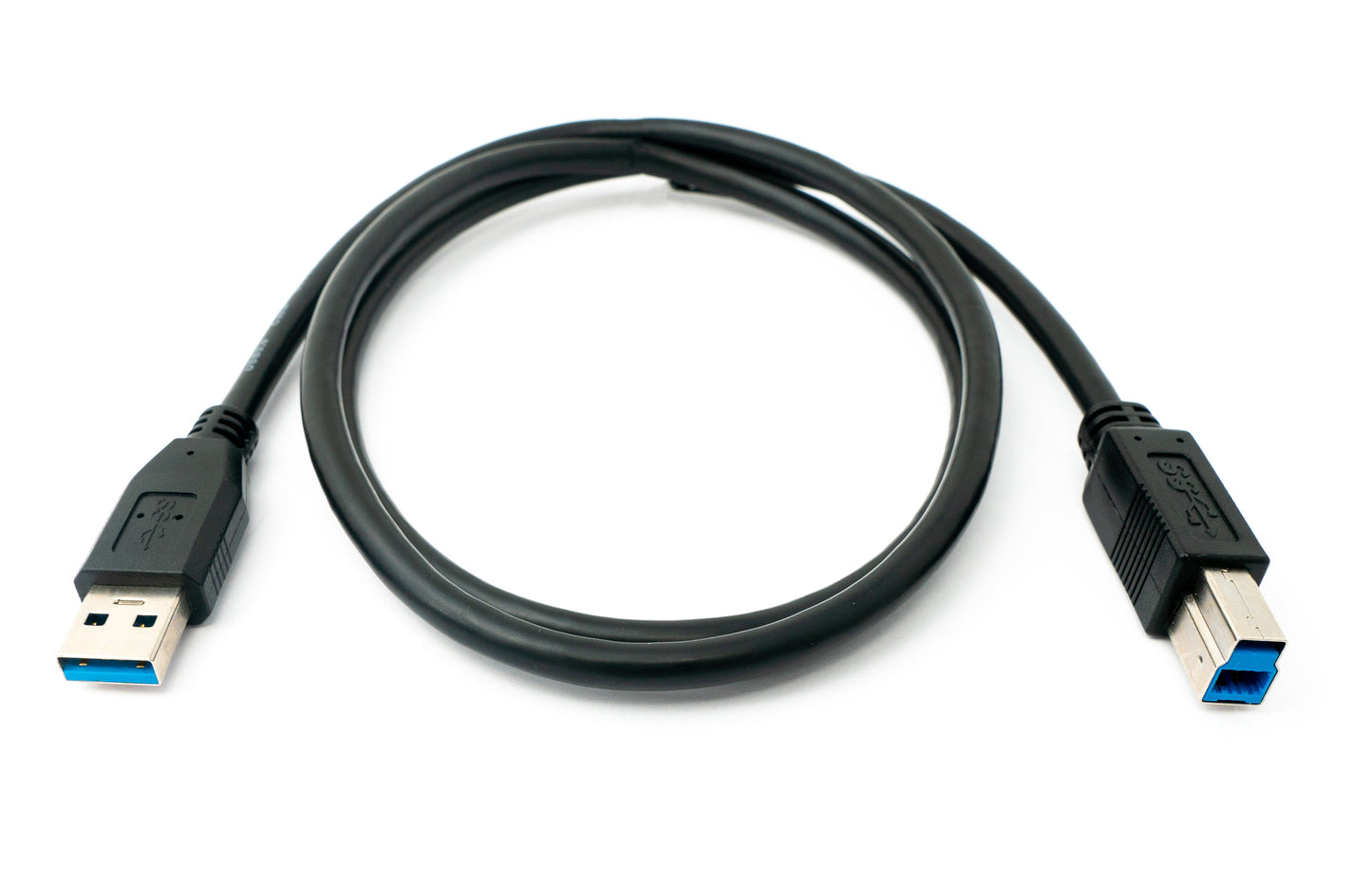 SYSTEM-S USB 3.0 cable 100 cm type B male to A male in black