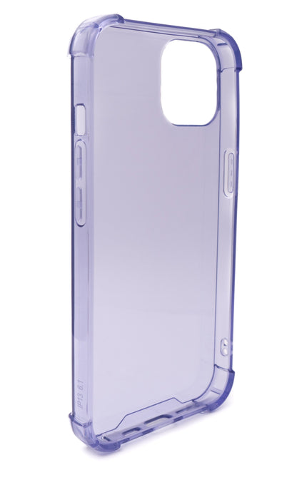 SYSTEM-S protective silicone case in purple transparent case for iPhone 13