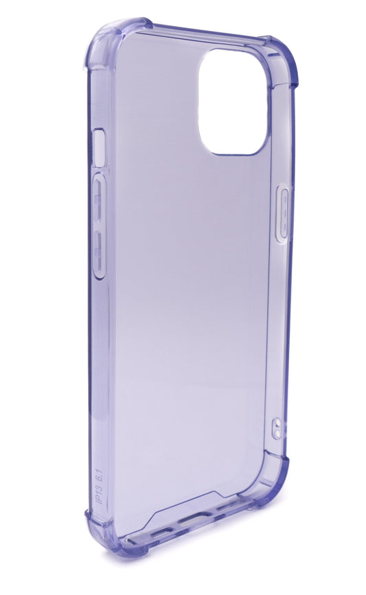 SYSTEM-S protective silicone case in purple transparent case for iPhone 13