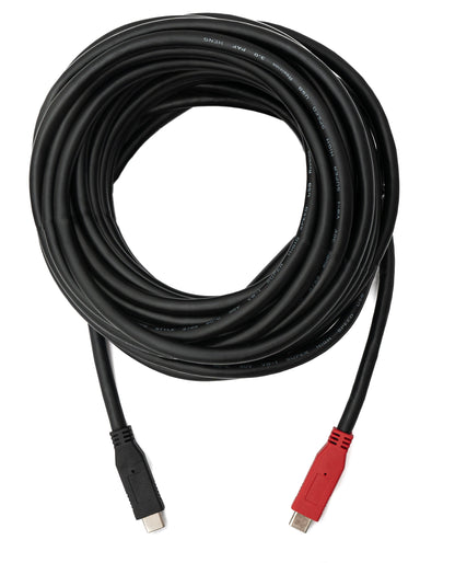 SYSTEM-S USB 3.1 One Way Cable 8 m Type C Male to Male in Black
