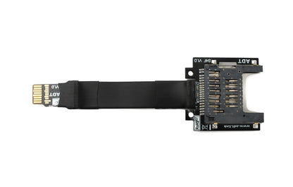 SYSTEM-S SD Karte 10 cm Kabel Micro SD Stecker zu Standard Buchse Verlängerung Adapter