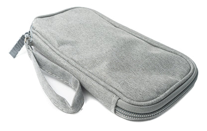 SYSTEM-S protective case padded waterproof bag case in grey for power bank headphones