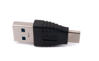 SYSTEM-S USB 3.1 Adapter Type C Male to 3.0 Type A Male Cable in Black