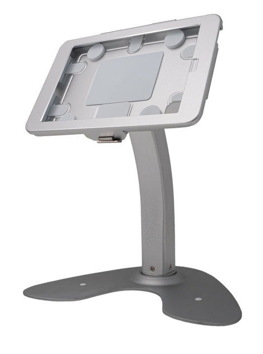 SYSTEM-S Tischhalterung 360° Ständer abschließbar für iPad Mini 6 (2021) in Grau