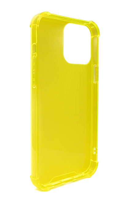 SYSTEM-S protective silicone case in yellow transparent case for iPhone 13 Pro Max