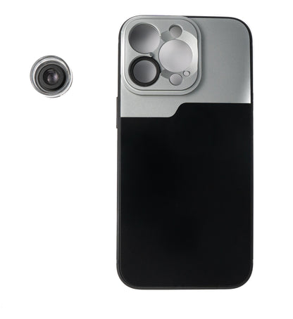 SYSTEM-S Macro Lens 30x Microscope Filter with Case in Black for iPhone 13 Pro