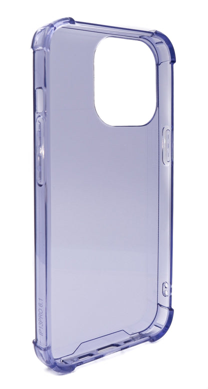 SYSTEM-S protective silicone case in purple transparent case for iPhone 13 Pro