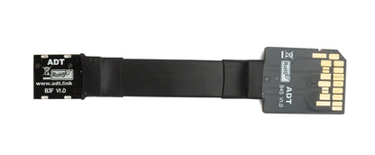 SYSTEM-S SD Karte 10 cm Kabel Standard SD Stecker zu Micro Buchse Verlängerung Adapter