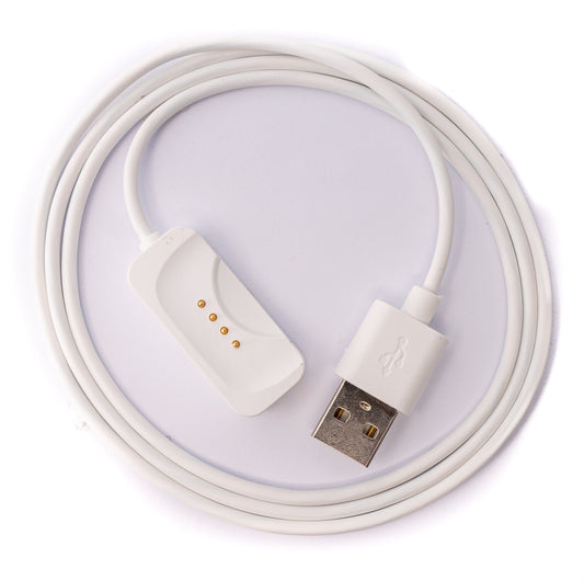 USB 2.0 cable 100 cm for Oppo Watch 4 3 2 1 pro SE for OnePlus Watch 2 Smartwatch in white