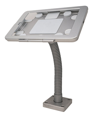 SYSTEM-S table mount 360° stand lockable flexible for iPad Mini 6 (2021) Gray