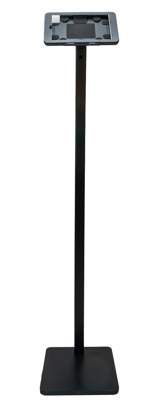 SYSTEM-S Boden Ständer 120cm neigbar Halterung abschließbar für iPad Mini 6 (2021) Schwarz