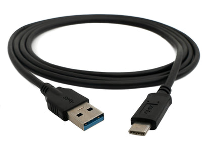 SYSTEM-S USB 3.1 cable 150 cm Type C male to 3.0 Type A male in black