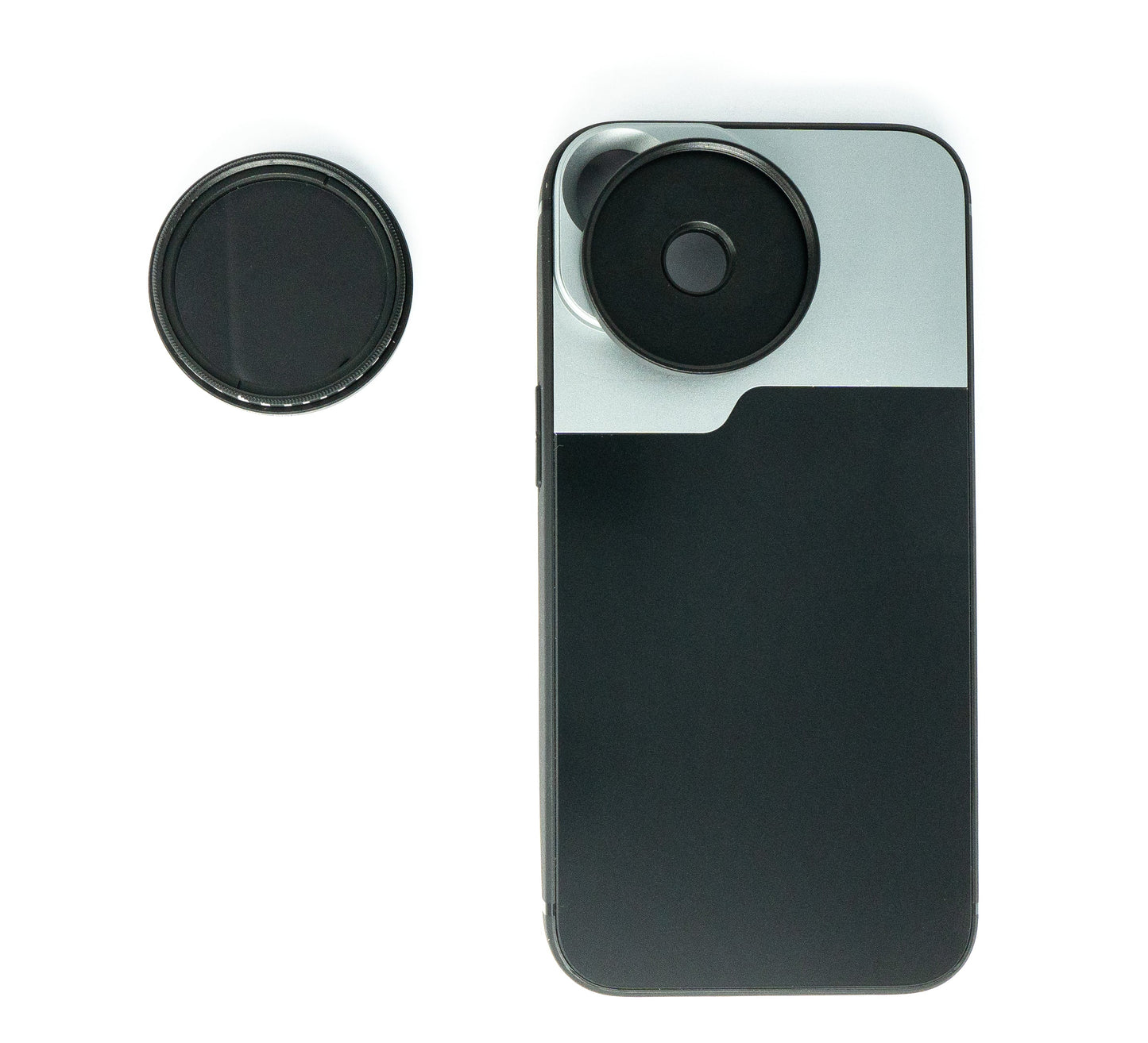 SYSTEM-S ND Vario Filter 37 mm 2 to 4000 Neutral Density with Case for iPhone 13