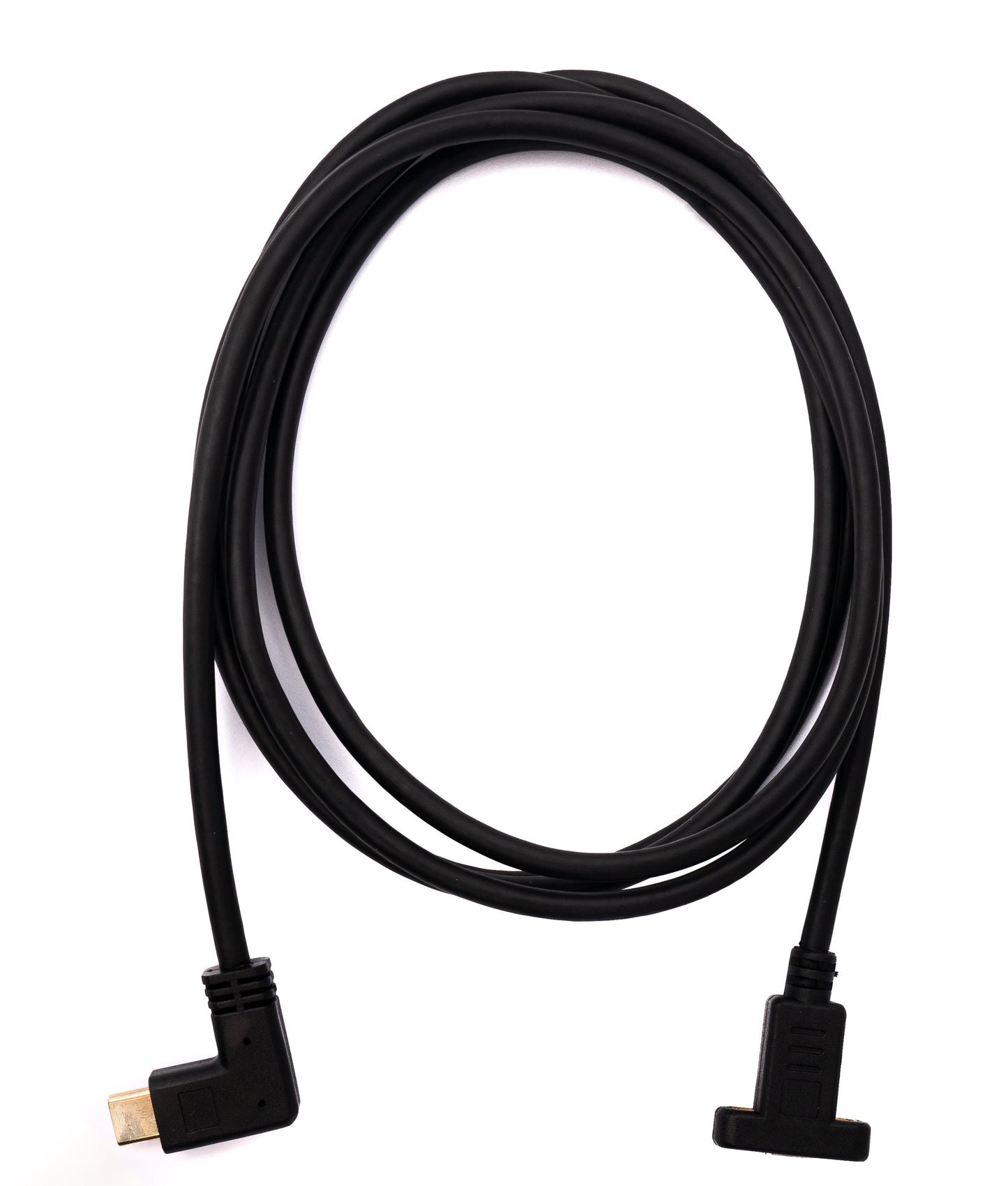 SYSTEM-S USB 3.1 cable 180 cm Type C male to female screw angle in black