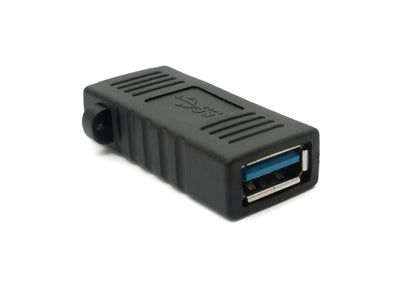 SYSTEM-S USB 3.0 Adapter Typ A Buchse zu Buchse Kabel in Schwarz