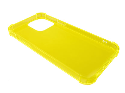 SYSTEM-S protective silicone case in yellow transparent case for iPhone 13 Pro Max