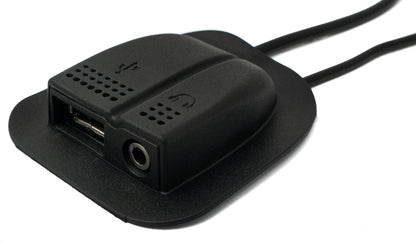 SYSTEM-S USB 2.0 und 3,5mm Klinke Kabel 60 cm für Rucksäcke Ladeanschluss Schwarz