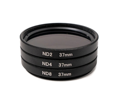 SYSTEM-S ND Lens Set Neutral Density Filter Gray Filter Kit with Clip Bag in Black