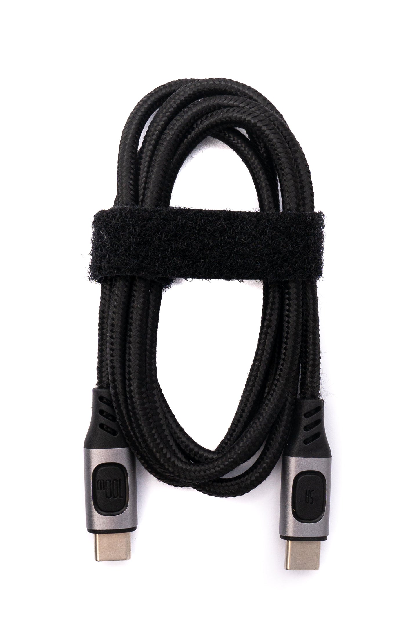 SYSTEM-S USB 3.1 Gen 2 Kabel 200 cm Typ C Stecker zu Stecker geflochten