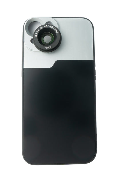 SYSTEM-S Macro Lens 2.8x HD Filter with Case in Black for iPhone 13