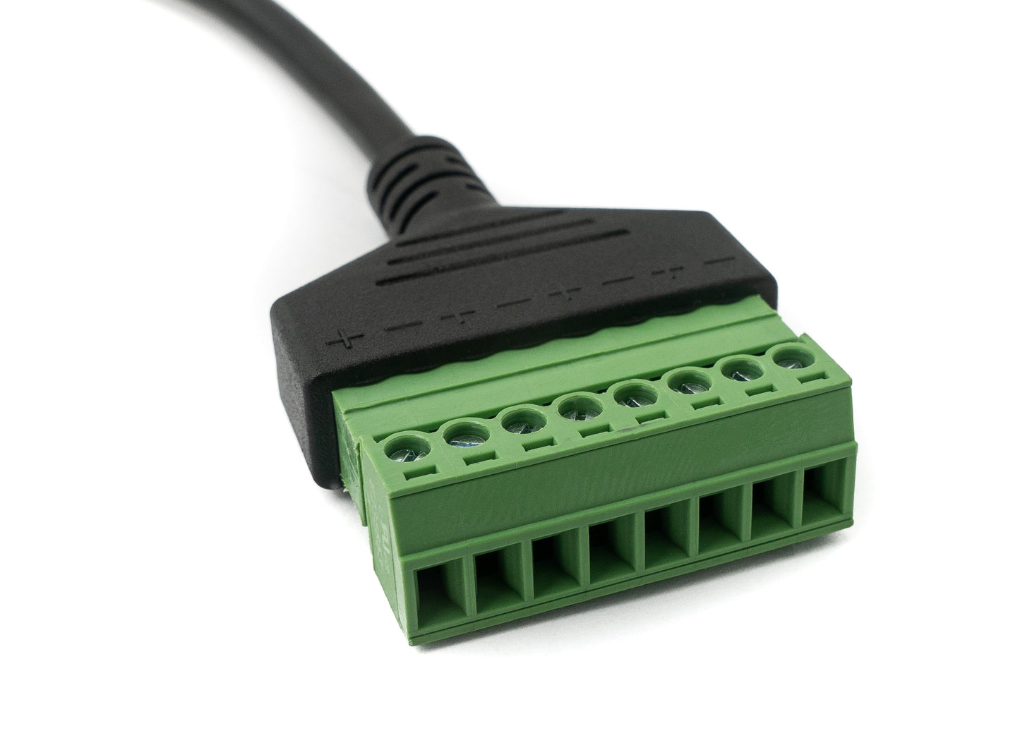 SYSTEM-S LAN Kabel 30 cm RJ45 Buchse zu 5 polig Leiterplattenstecker in Schwarz