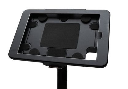 SYSTEM-S Boden Ständer 150cm 360° Halterung abschließbar für iPad Mini 6 (2021) in Schwarz