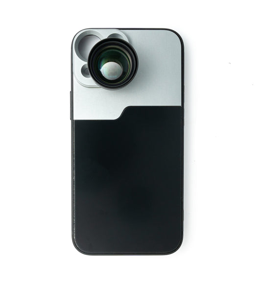 SYSTEM-S Zoom Lens 3x Telephoto Lens Filter with Case in Black for iPhone 13 Mini