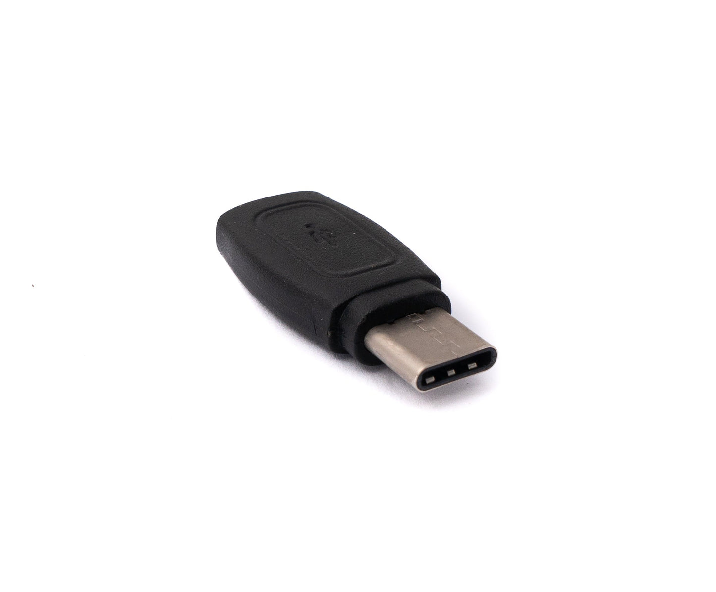 SYSTEM-S USB 3.1 Adapter Typ C Buchse zu Stecker Kabel in Schwarz