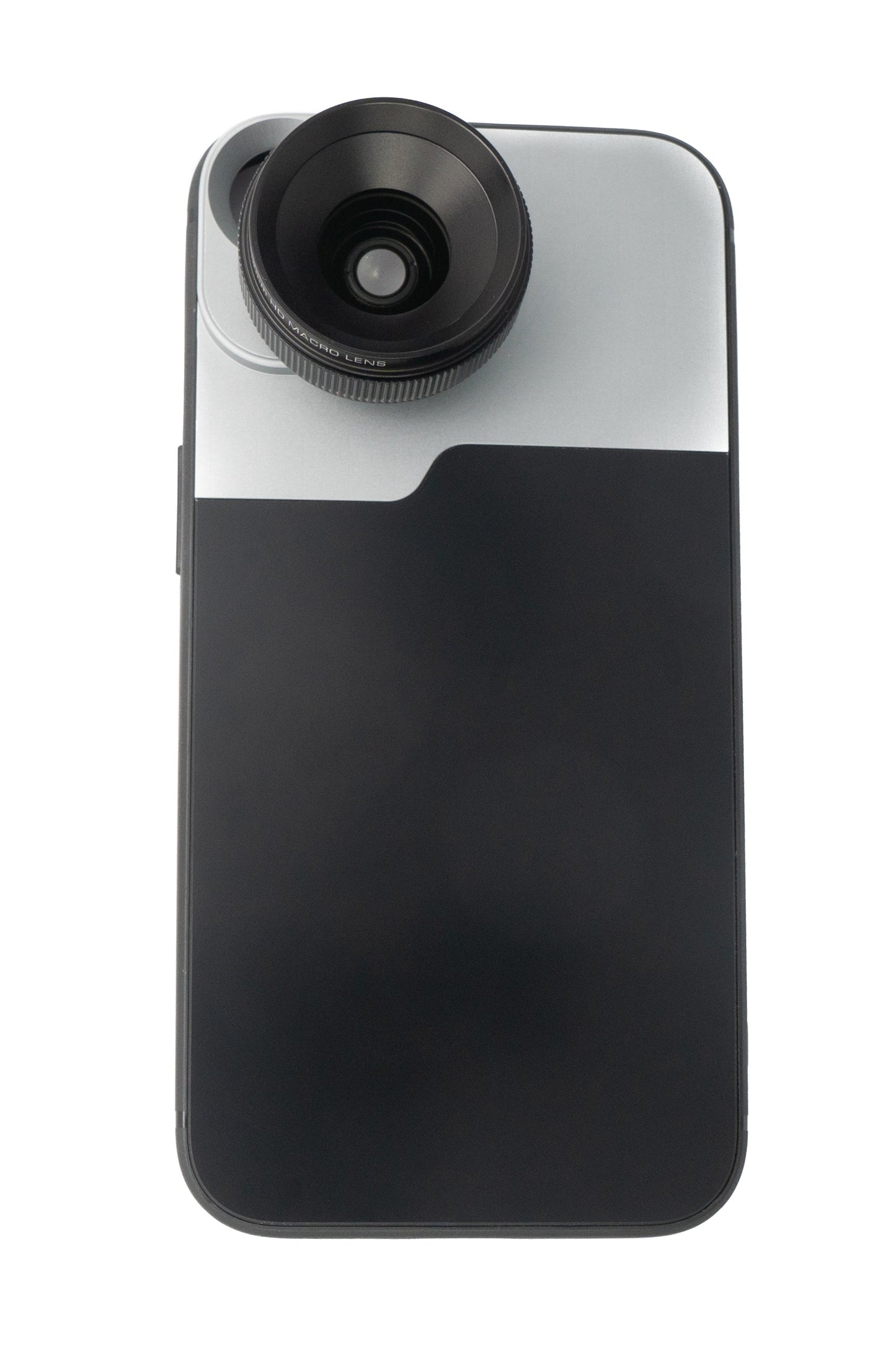 SYSTEM-S Macro Lens 1.1x to 2.8x Filter with Case in Black for iPhone 13