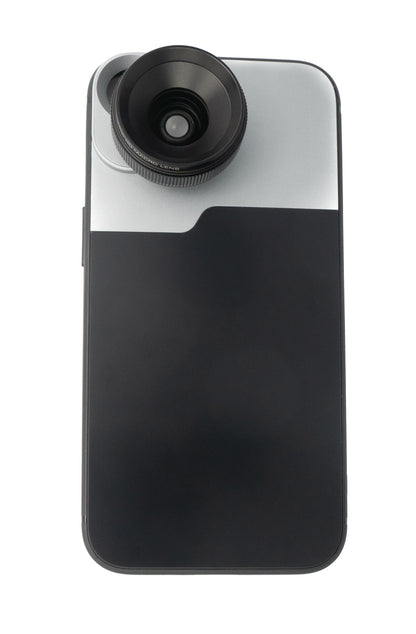 SYSTEM-S Macro Lens 1.1x to 2.8x Filter with Case in Black for iPhone 13