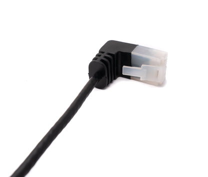 SYSTEM-S LAN cable 25 cm RJ45 8P8C STP Cat6 plug to plug angled black