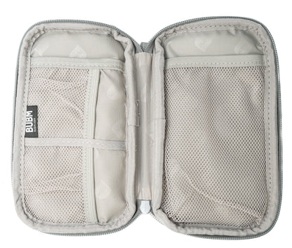 SYSTEM-S protective case padded waterproof bag case in grey for power bank headphones