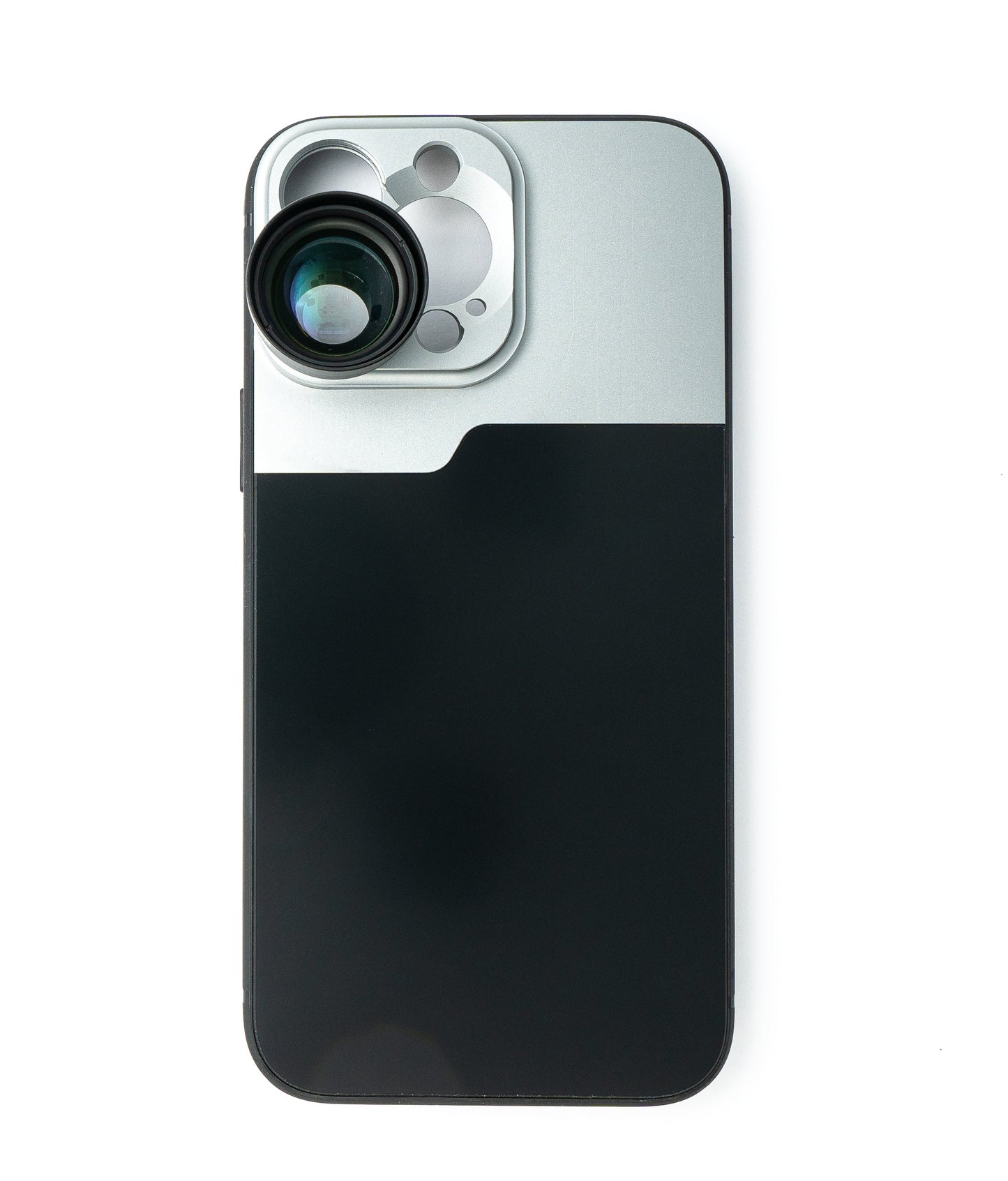 SYSTEM-S Zoom Lens 3x Telephoto Lens Filter with Case in Black for iPhone 13 Pro Max