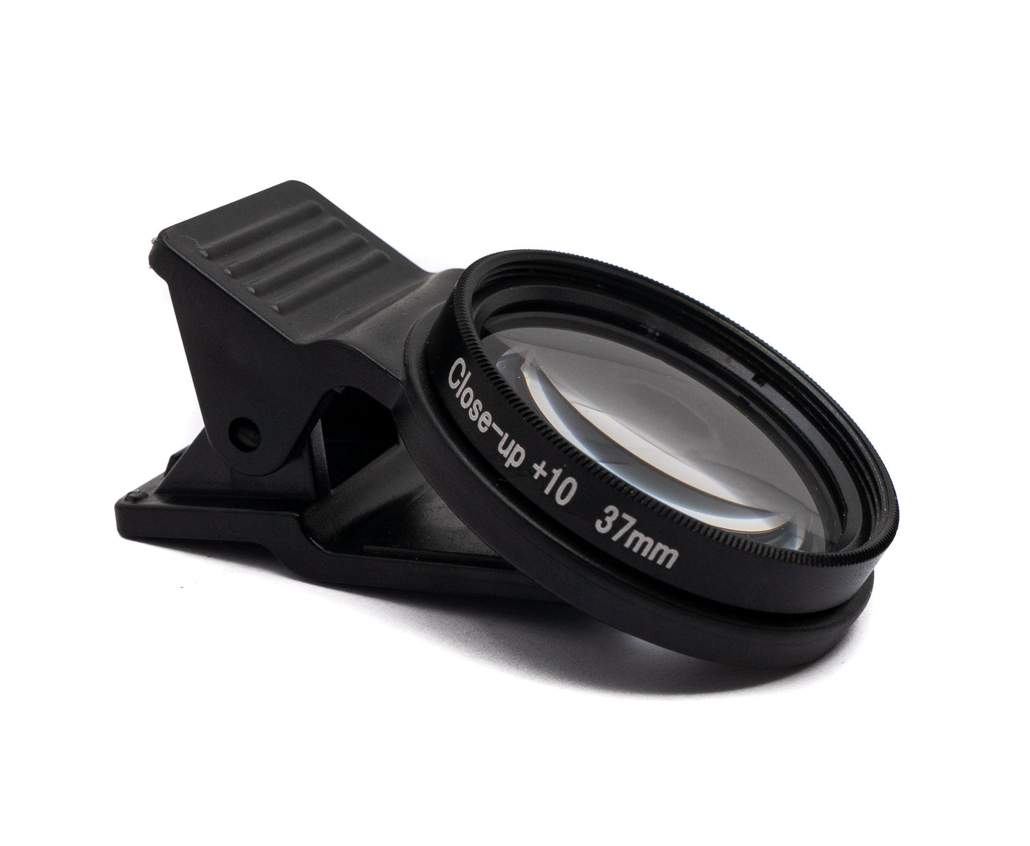 SYSTEM-S Makro Linse +10 Zoom Close Up Filter mit Clip in Schwarz