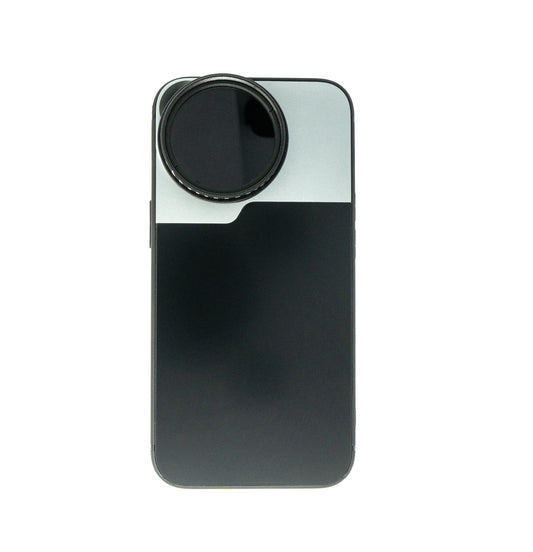 SYSTEM-S ND Vario Filter 37 mm 2 to 4000 Neutral Density with Case for iPhone 13
