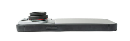 SYSTEM-S Makro Linse 2.8x HD Filter mit Hülle in Schwarz für iPhone 13 Pro