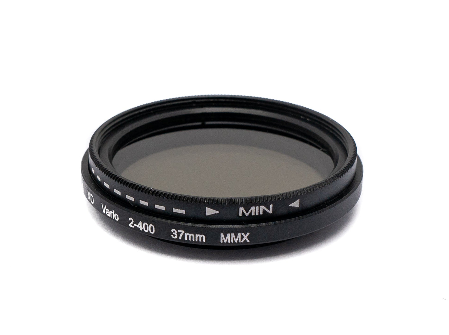 SYSTEM-S ND Vario Filter 37 mm 2 bis 400 Grau Linse mit Clip für Smartphones in Schwarz